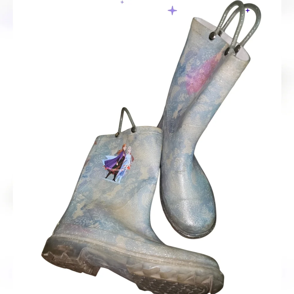 Kids Frozen Themed Rain Boots